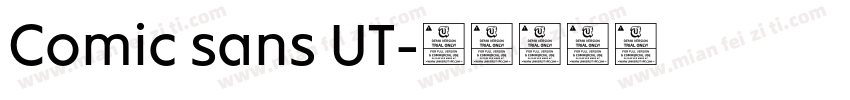 Comic sans UT字体转换